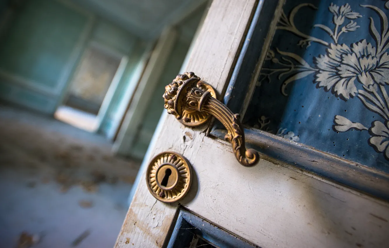 Photo wallpaper background, room, the door