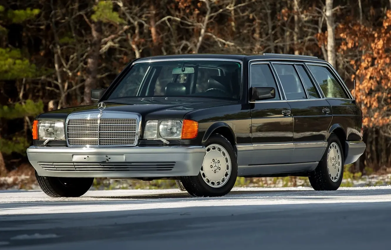 Photo wallpaper Wagon, Estate, w126, Mercedec - Benz, 560TE, S126