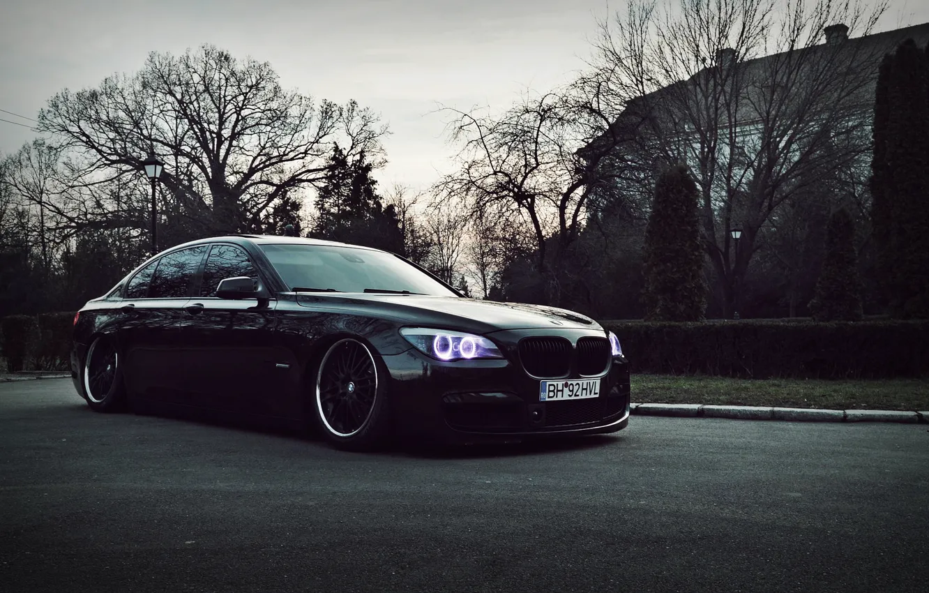 Photo wallpaper lights, tuning, bmw, BMW, dark, drives, black, stance