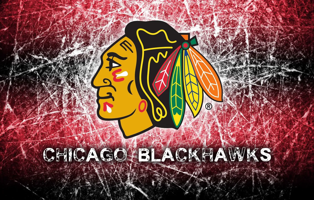 Photo wallpaper Il, hawk, NHL, thrush, Chicago Blackhawks, Chicago Blackhawks, hockey club, b-hawks