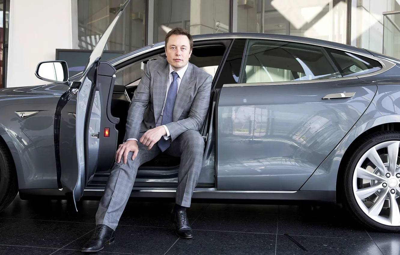 Photo wallpaper Tesla, Elon musk, Elon Musk, successful