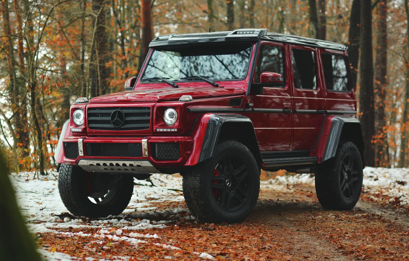 Photo wallpaper Mercedes - Benz, G500, G-Class, Mercedes 4x4, 4x4²