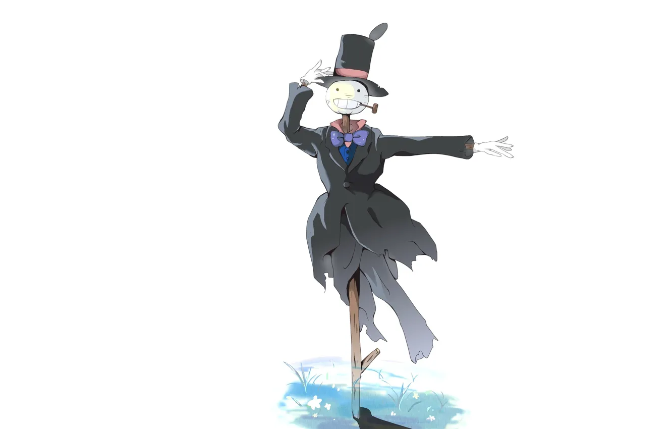 Photo wallpaper anime, Scarecrow, enchanted Prince, Howl's moving castle