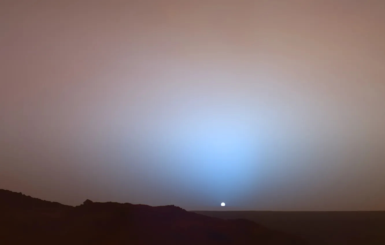 Photo wallpaper sunset, The sun, Mars, Opportunity