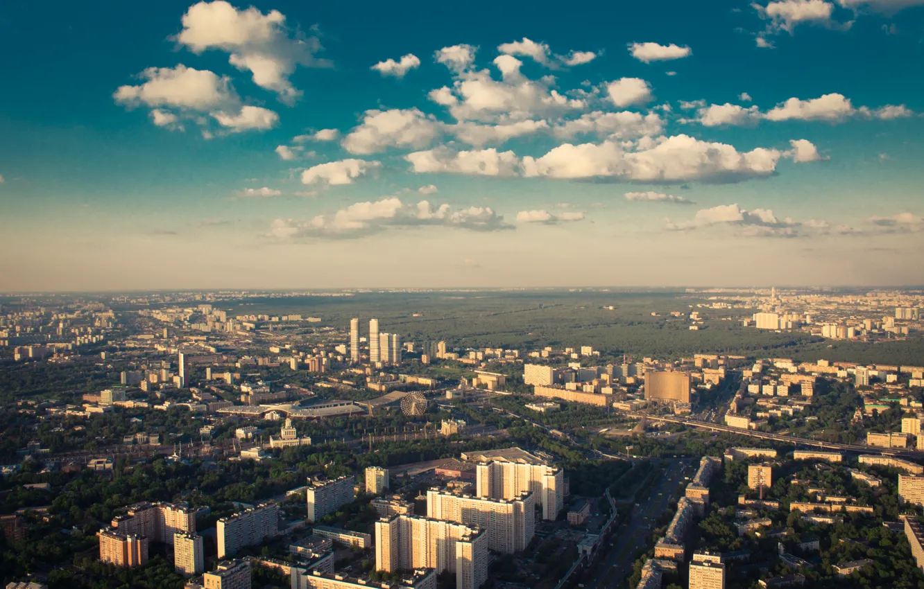 Photo wallpaper landscape, the city, Moscow
