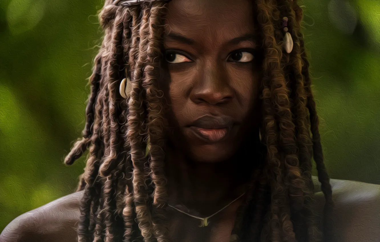 Photo wallpaper The Walking Dead, Michonne, Danai Gurira