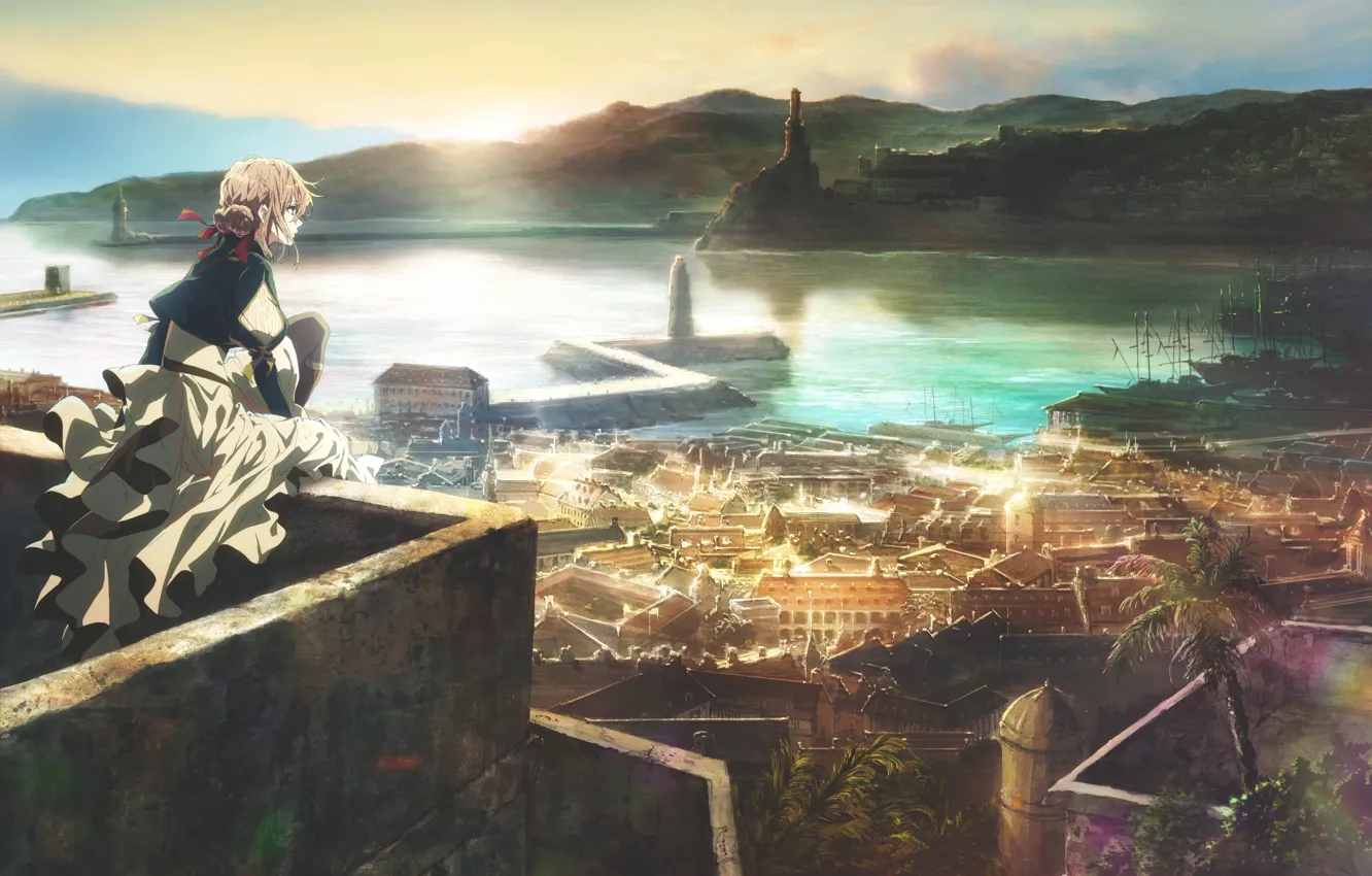 Photo wallpaper cartoon, anime, romance, drama, animated film, Kyoto Animation, Violet Evergarden, Animated film