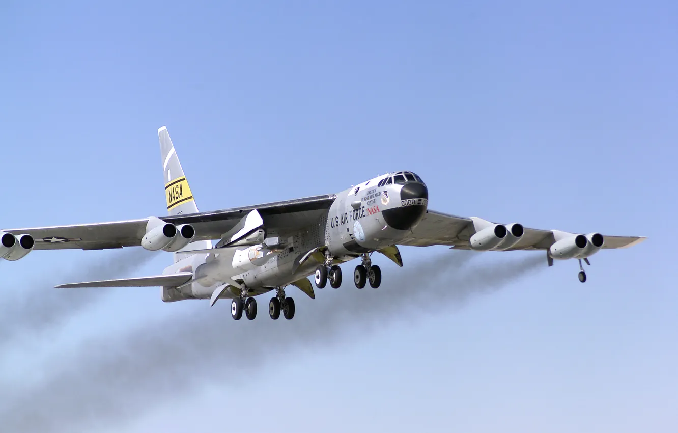 Photo wallpaper NASA, test, airbase, X-43A, B-52B, Edwards, hypersonic missiles