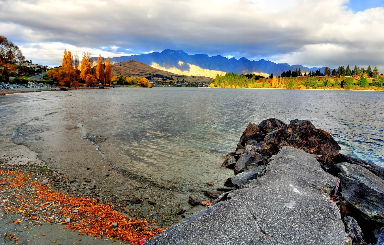 Photo wallpaper New Zealand, New Zealand, Frankton