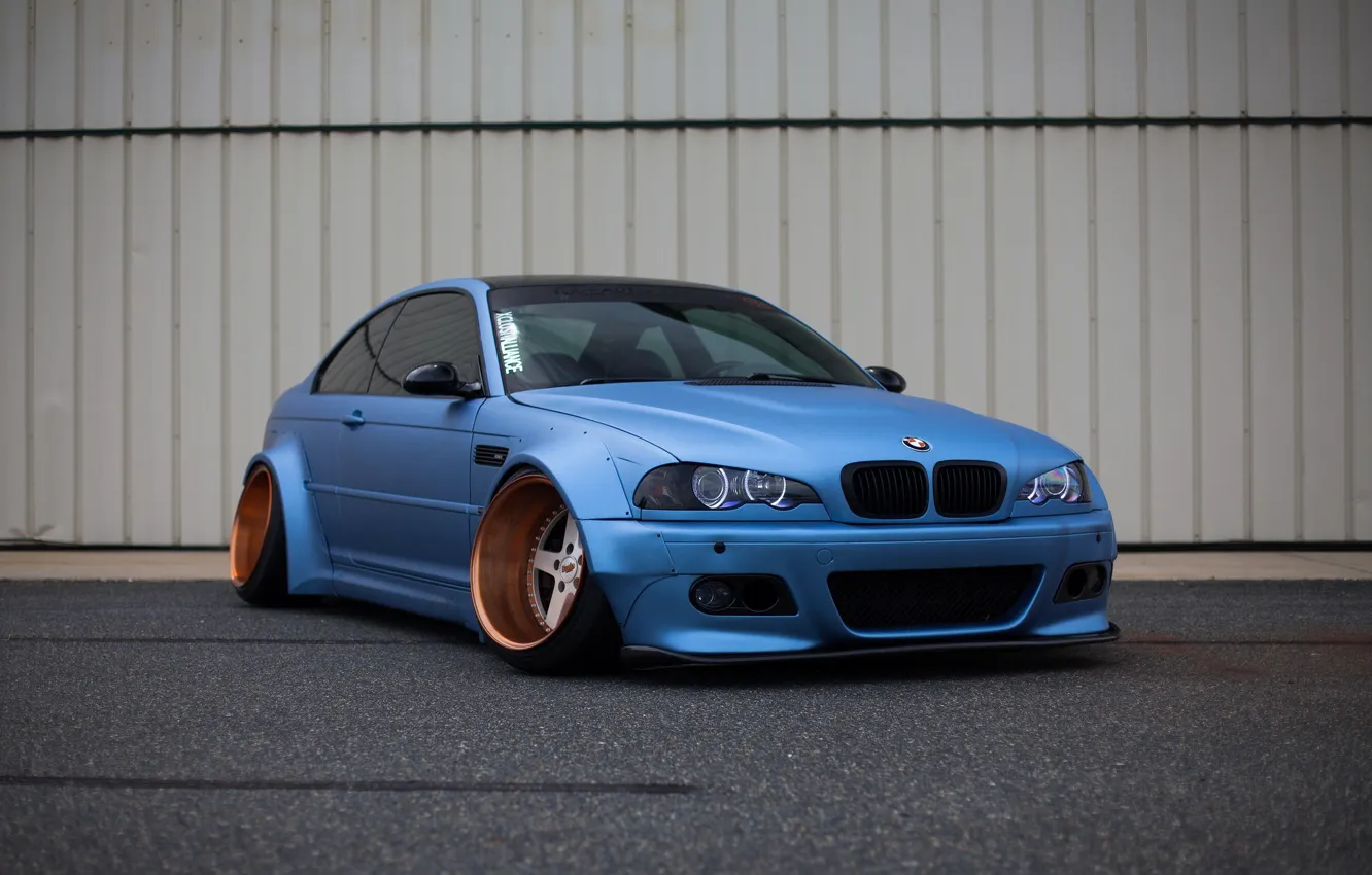 Photo wallpaper tuning, bmw, BMW, wheels, blue, tuning, power, germany