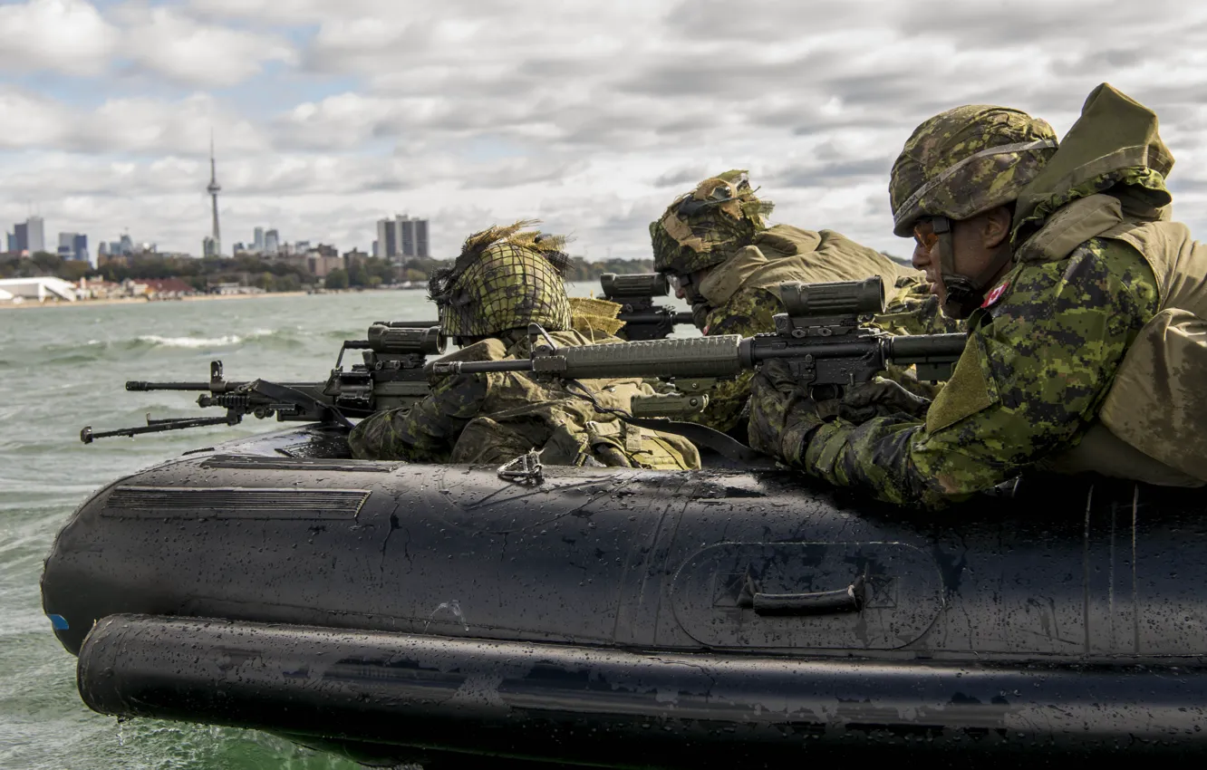 Photo wallpaper weapons, soldiers, landing