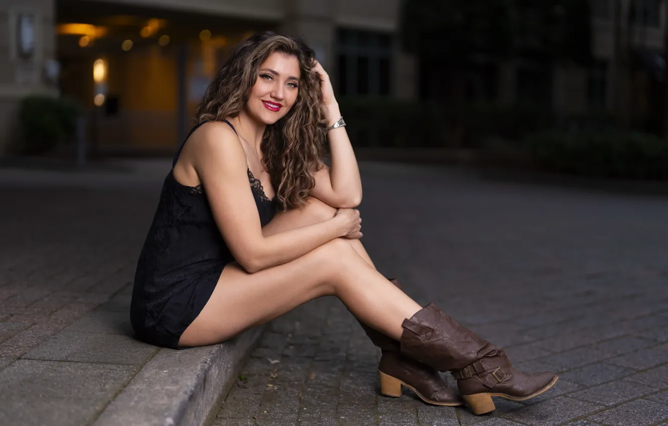 Photo wallpaper girl, street, Tania d'Anconia