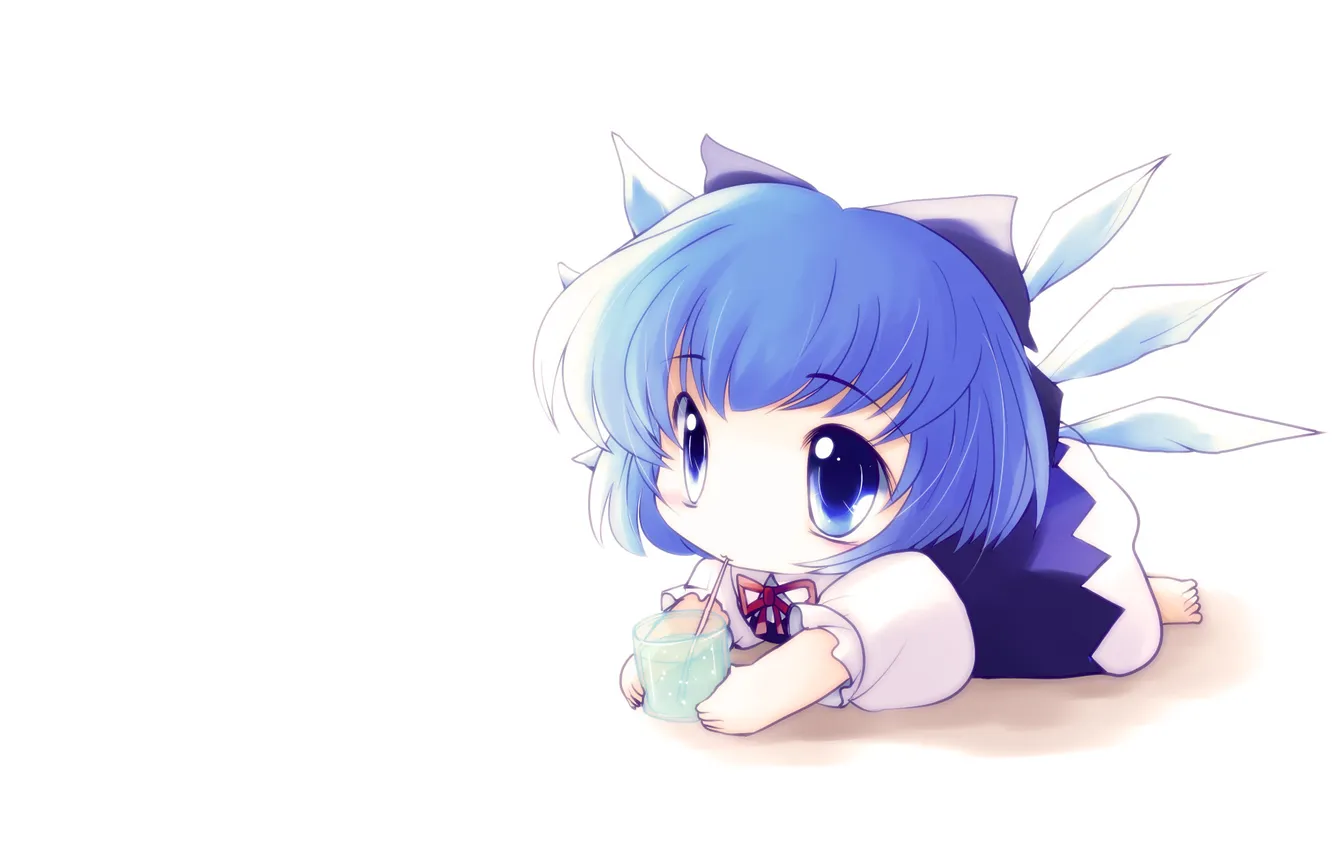 Photo wallpaper anime, girl, Chibi