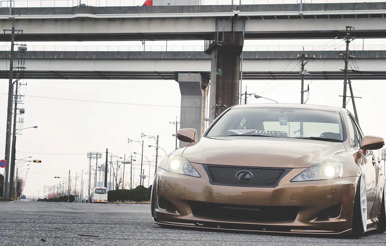Photo wallpaper bridge, Lexus, Lexus, street, IS250