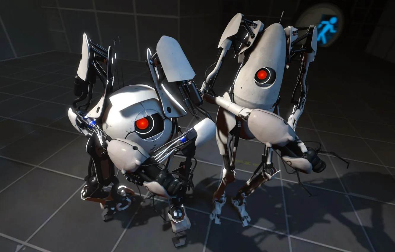 Photo wallpaper robots, the portal, portal