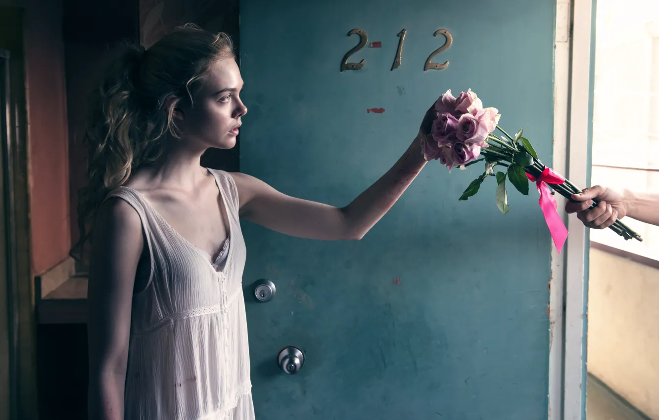 Photo wallpaper horror, Thriller, Elle Fanning, El Fanning, The neon demon, The Neon Demon