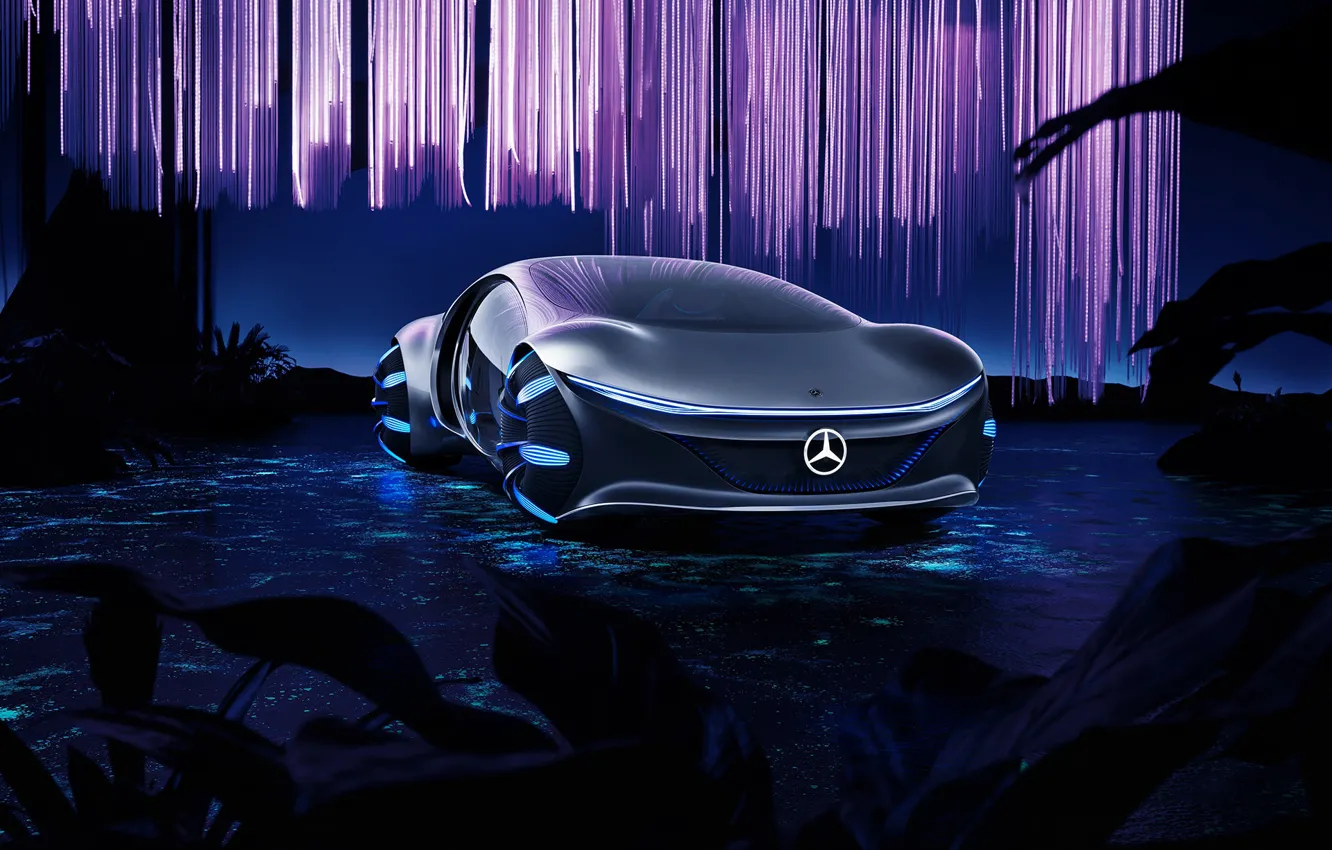 Photo wallpaper transport, Mercedes-Benz, car, innovative concept car, VISION AVTR