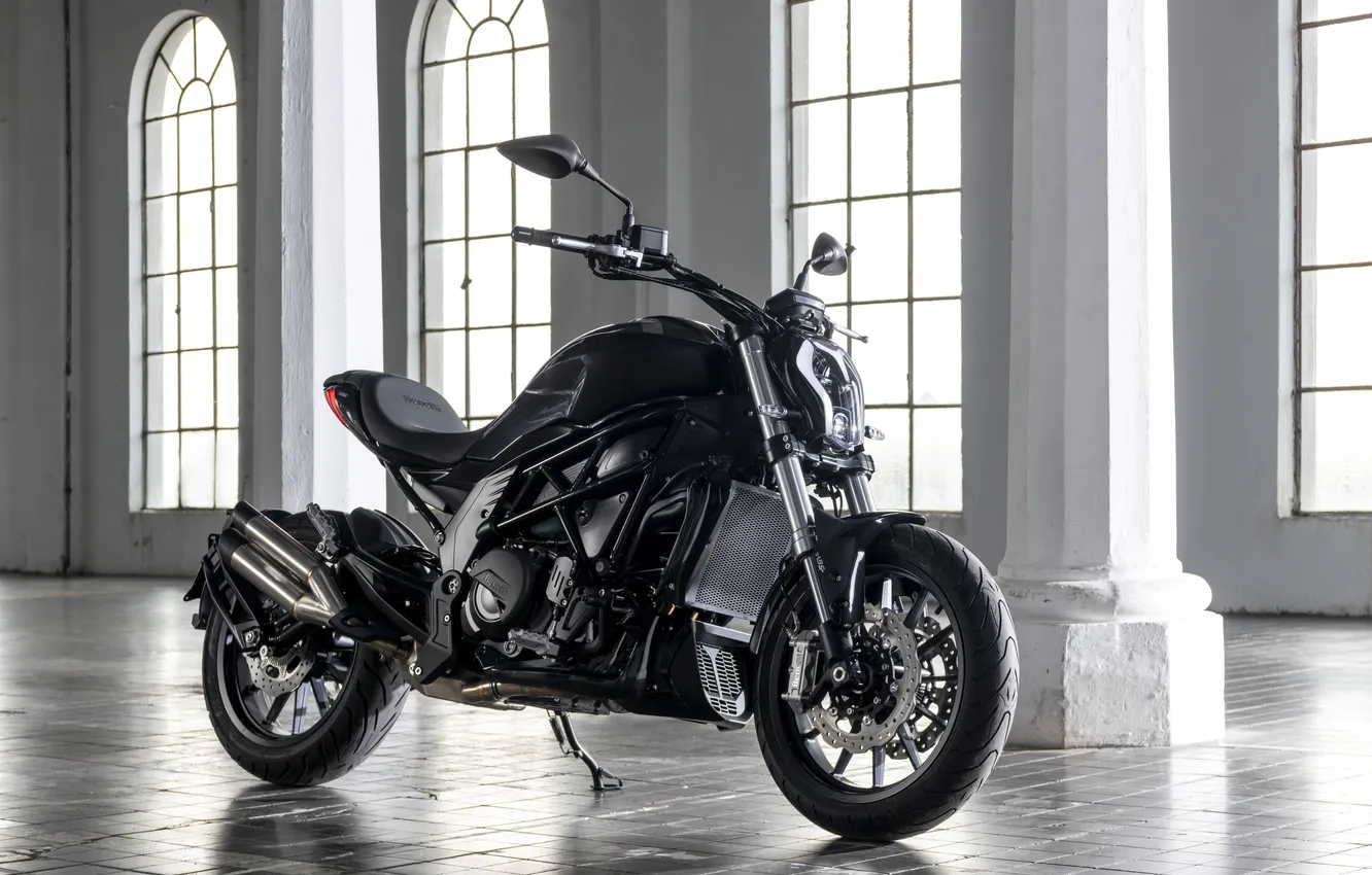 Photo wallpaper Moto, window, motorcycle, Benelli