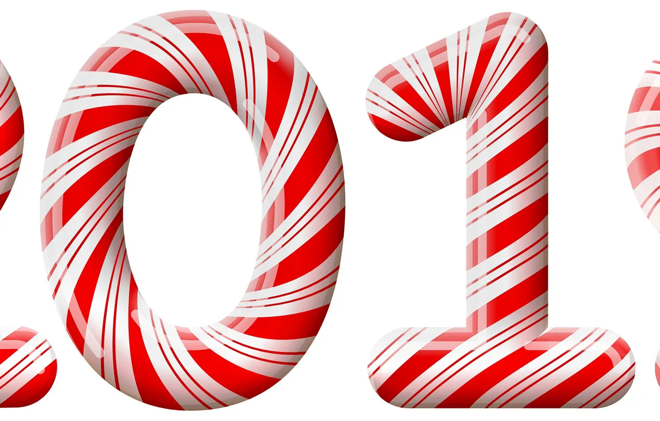 Photo wallpaper new year, figures, 2019