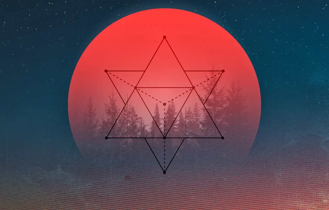 Photo wallpaper circles, red, abstraction, background, Wallpaper, abstract, abstract, beautiful