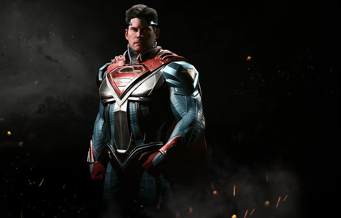 Photo wallpaper game, armor, Superman, Clark Kent, Kal-El, NetherRealm Studios, Kryptonian, Injustice 2
