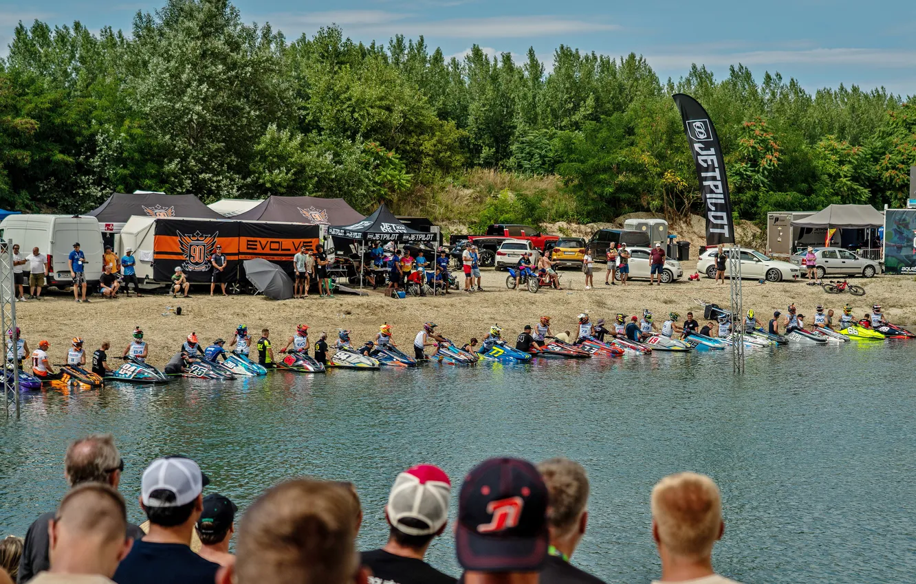 Photo wallpaper speed, boats, races
