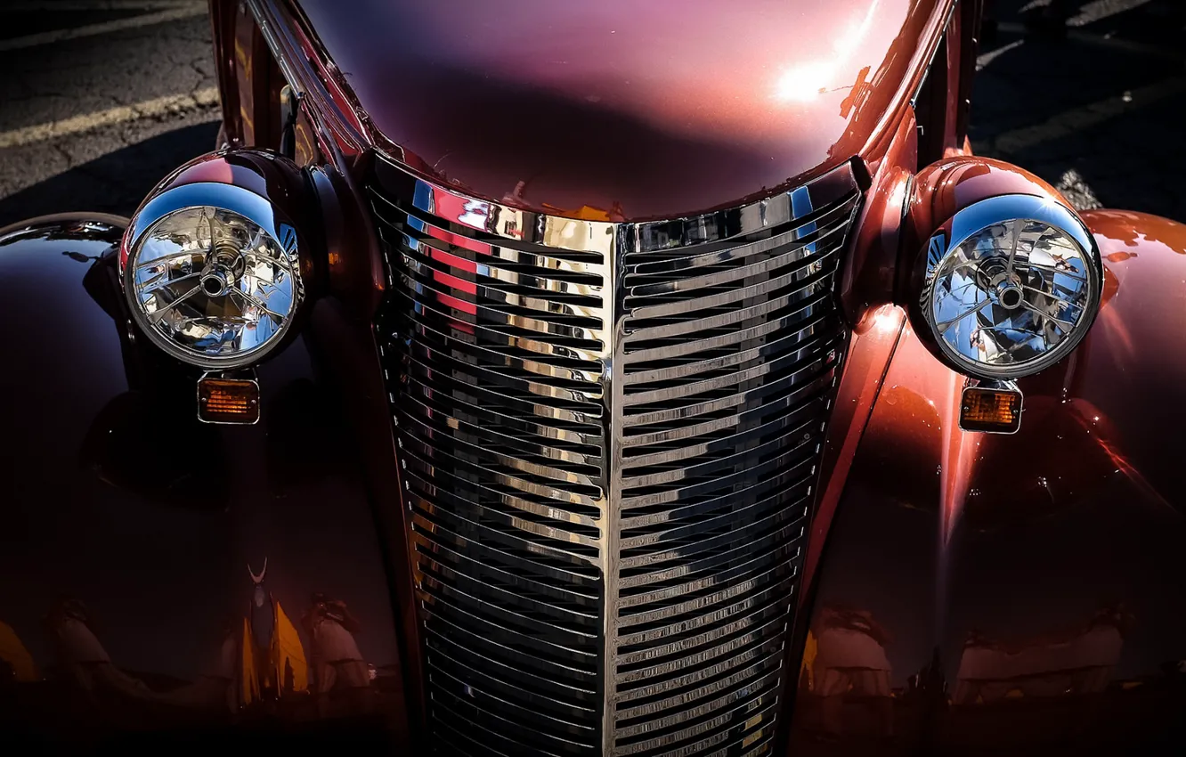 Photo wallpaper machine, background, chrome