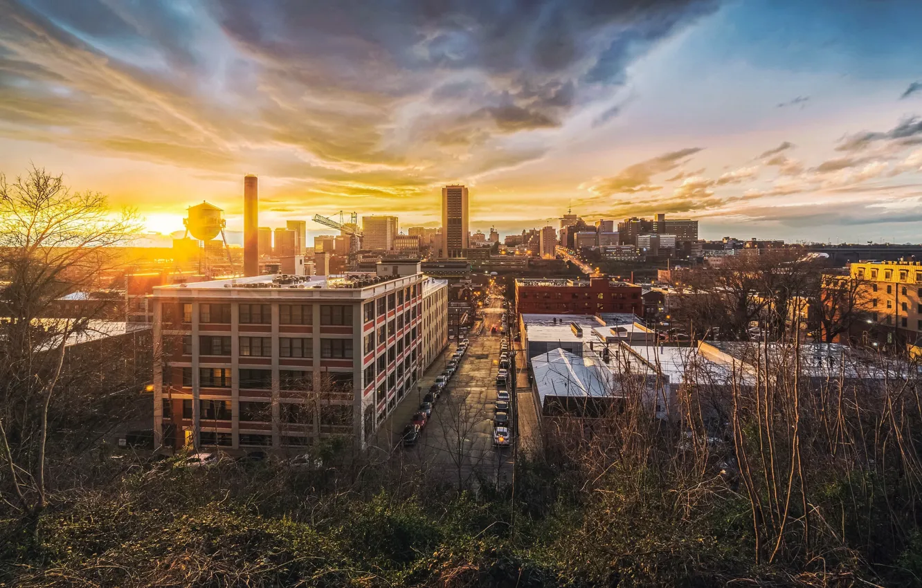 Photo wallpaper the sun, home, Richmond, Richmond