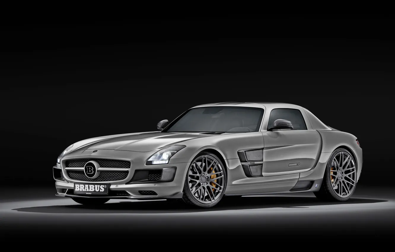 Photo wallpaper machine, Wallpaper, Mercedes, SLS AMG, Brabus, auto wallpapers