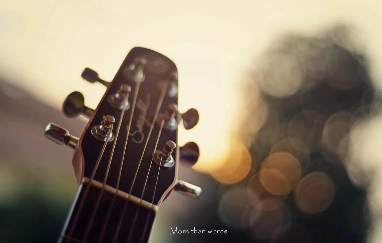 Photo wallpaper music, background, guitar