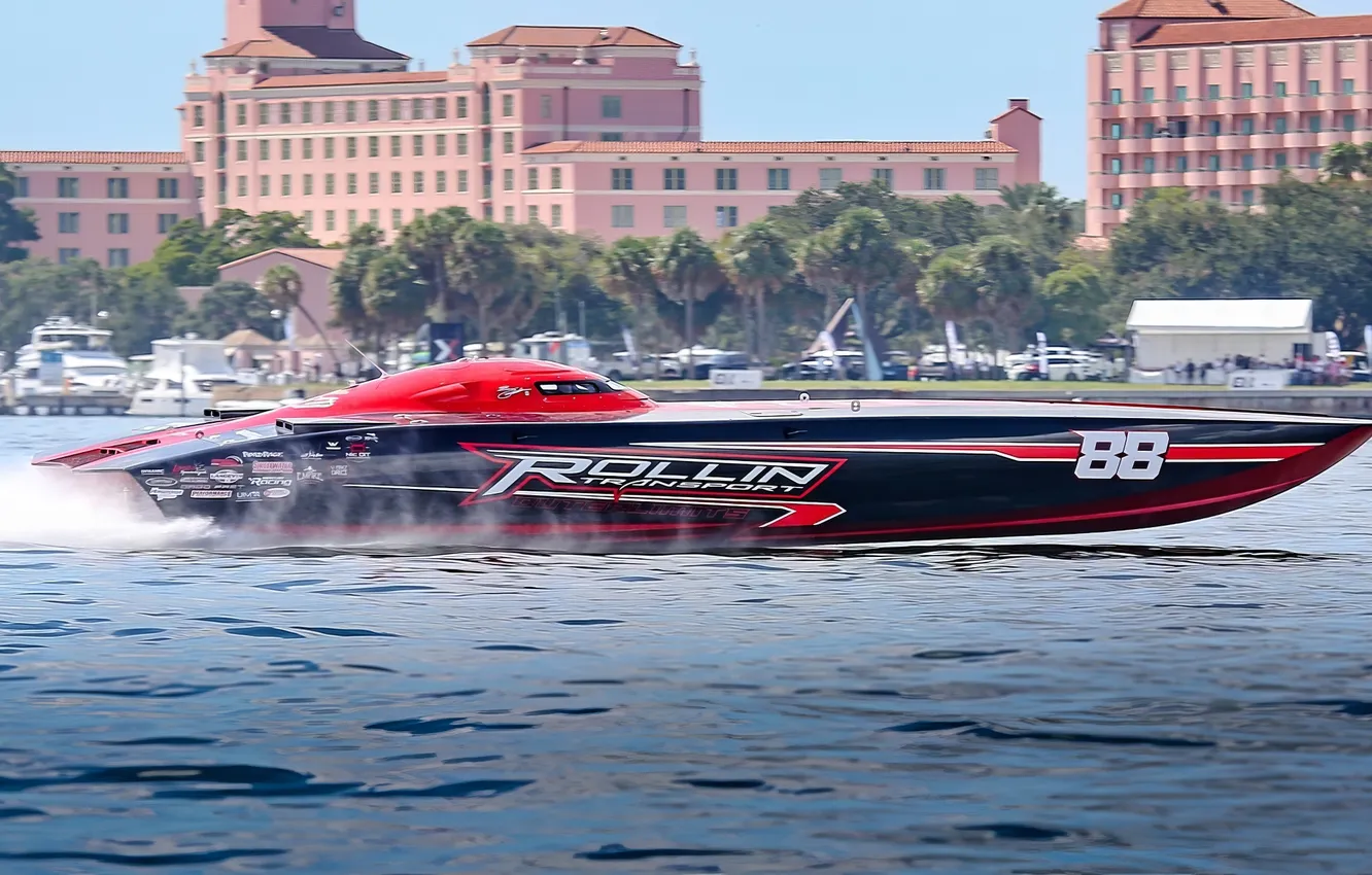 Photo wallpaper speed, boats, races