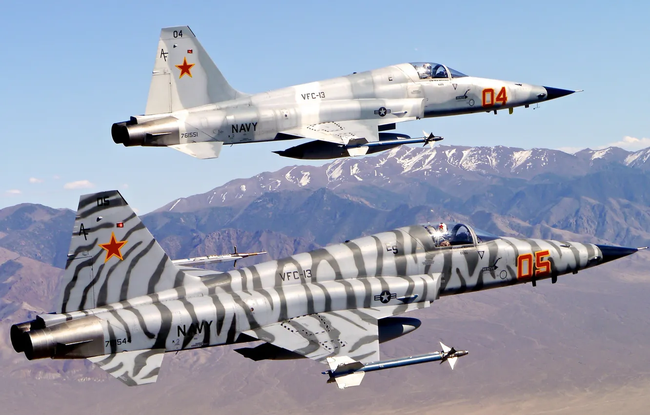Photo wallpaper fighter, multipurpose, "Freedom Fighter", Tiger II, Northrop F-5