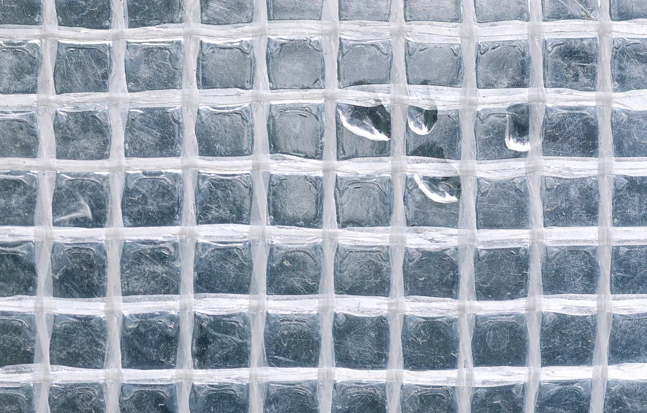 Photo wallpaper glass, drops, macro, texture, squares