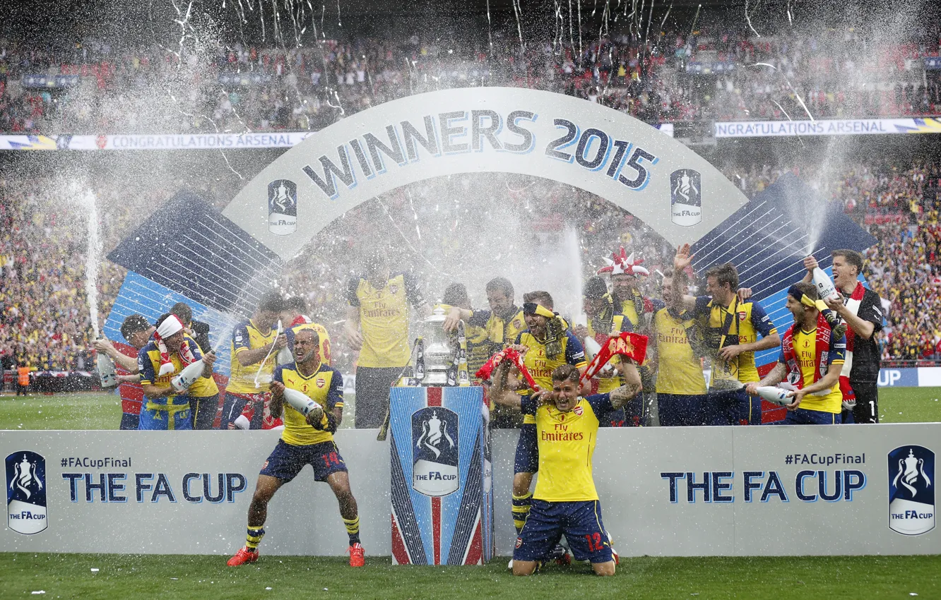 Photo wallpaper squirt, background, victory, Arsenal, tribune, Arsenal, Football Club, The Gunners