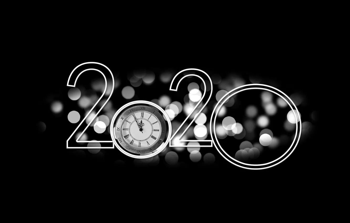 Photo wallpaper new year, 2020, New 2020