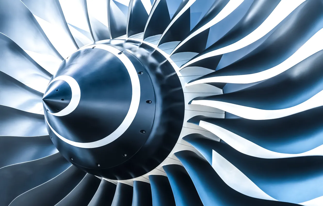 Photo wallpaper abstraction, engine, art, airplane, engine, aircraft, turboprop, wallpaper.