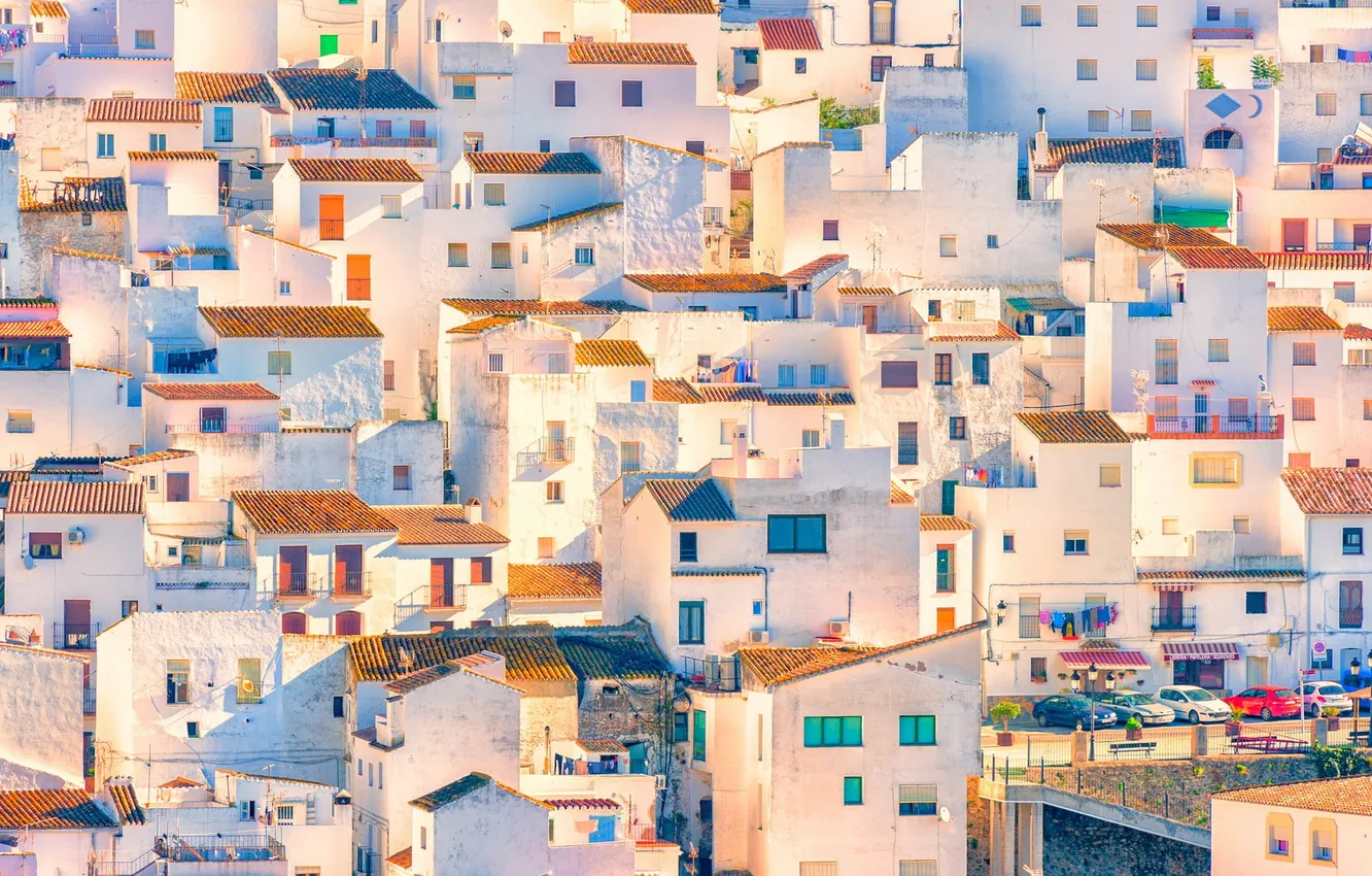 Photo wallpaper the city, background, home