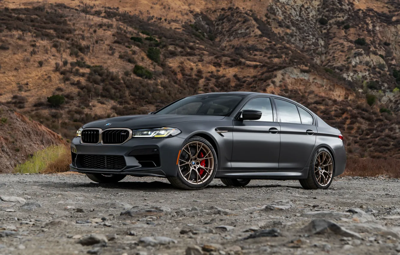 Photo wallpaper BMW, grey, M5, F90, BMW M5 CS