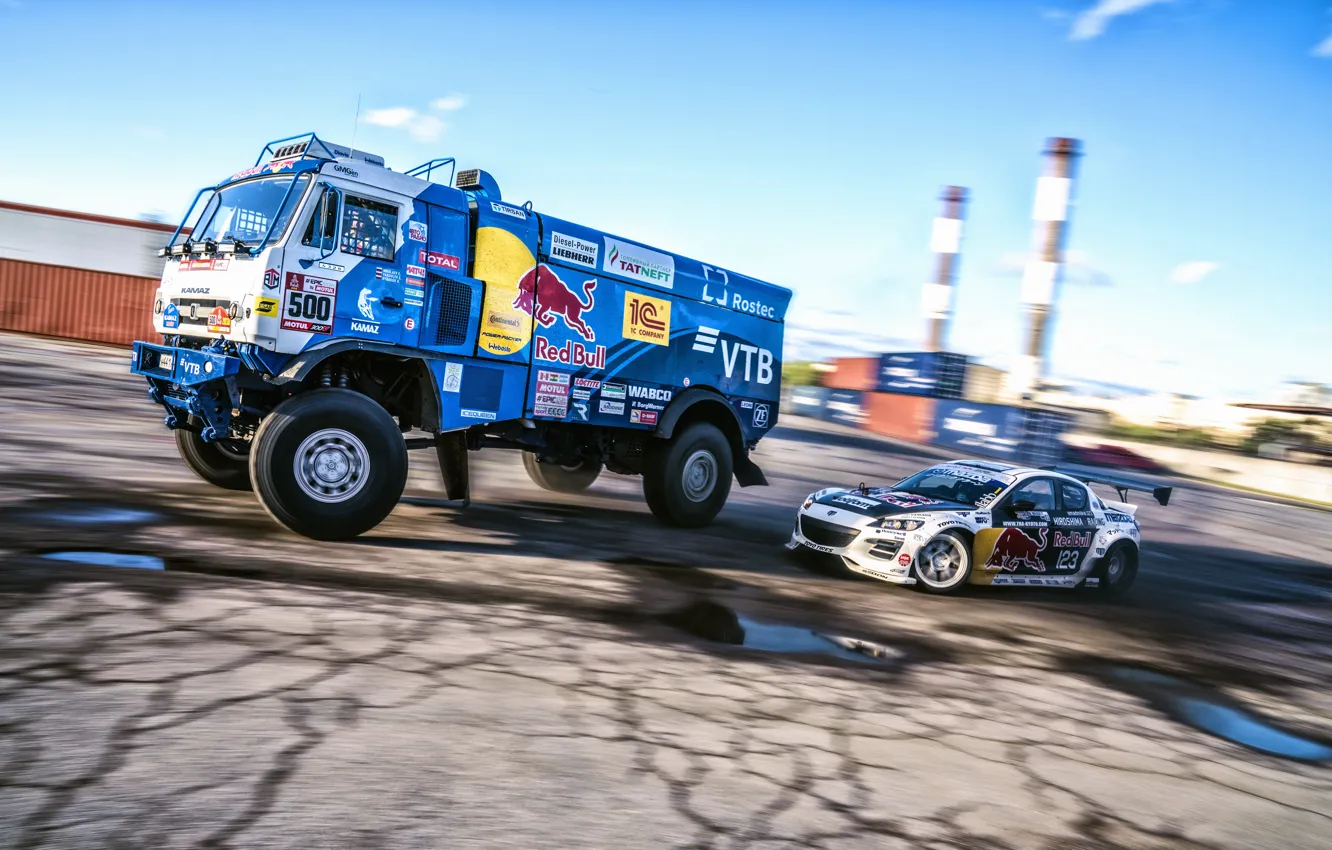 Photo wallpaper machine, auto, race, sport, speed, wheel, Truck, Master