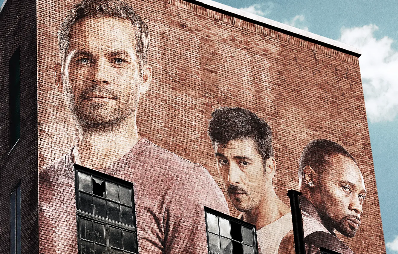 Photo wallpaper wall, male, actor, Paul Walker, Paul Walker, David Belle, Brick Mansions, David Belle
