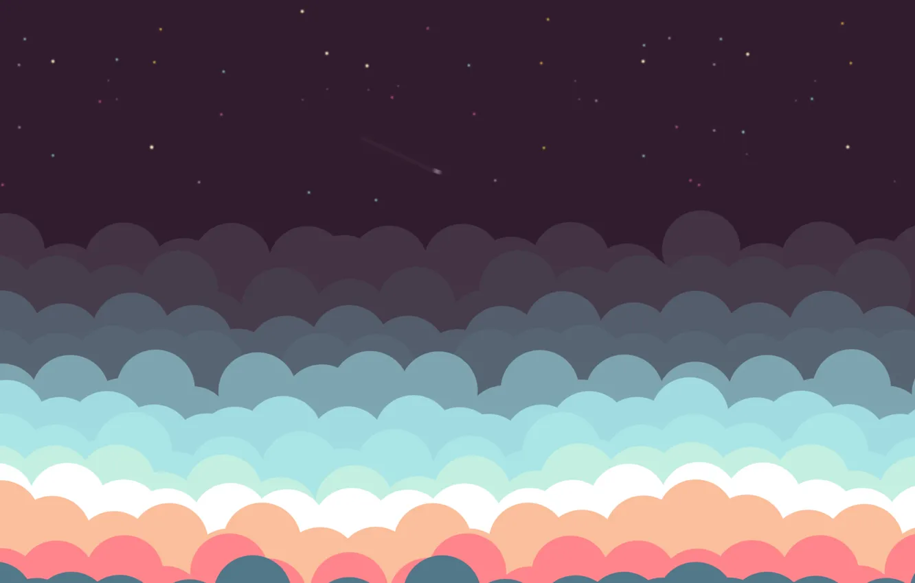 Photo wallpaper the sky, stars, night, minimalism, beautiful, sky, night, beautiful