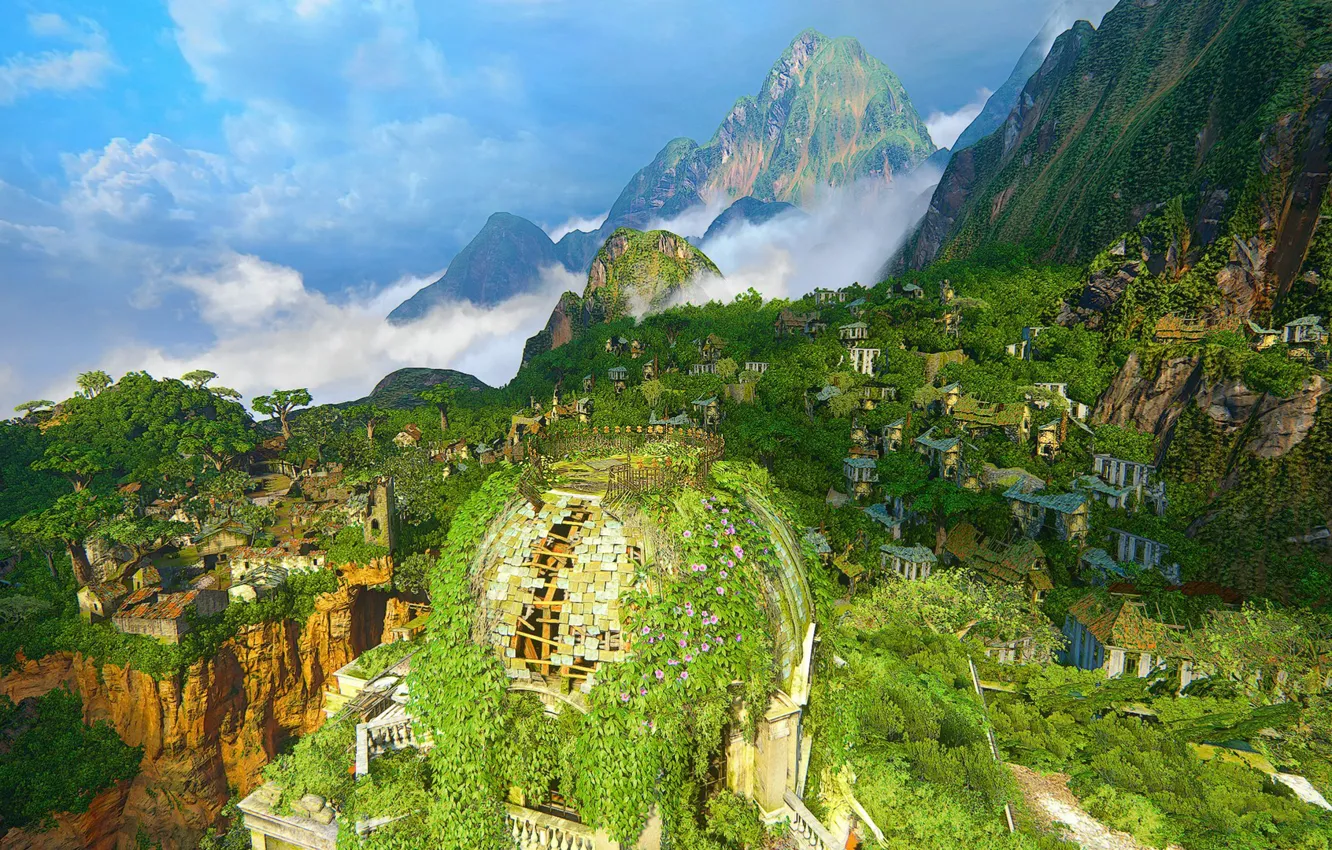 Photo wallpaper View, Uncharted, Uncharted 4, Uncharted 4 A Thief’s End