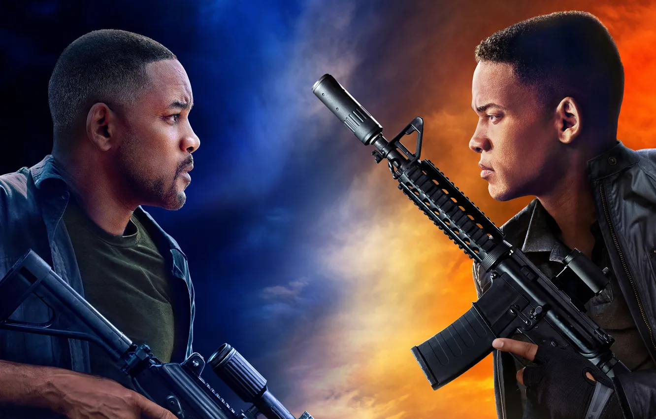 Photo wallpaper weapons, fiction, action, poster, Will Smith, Will Smith, Gemini Man, Gemini