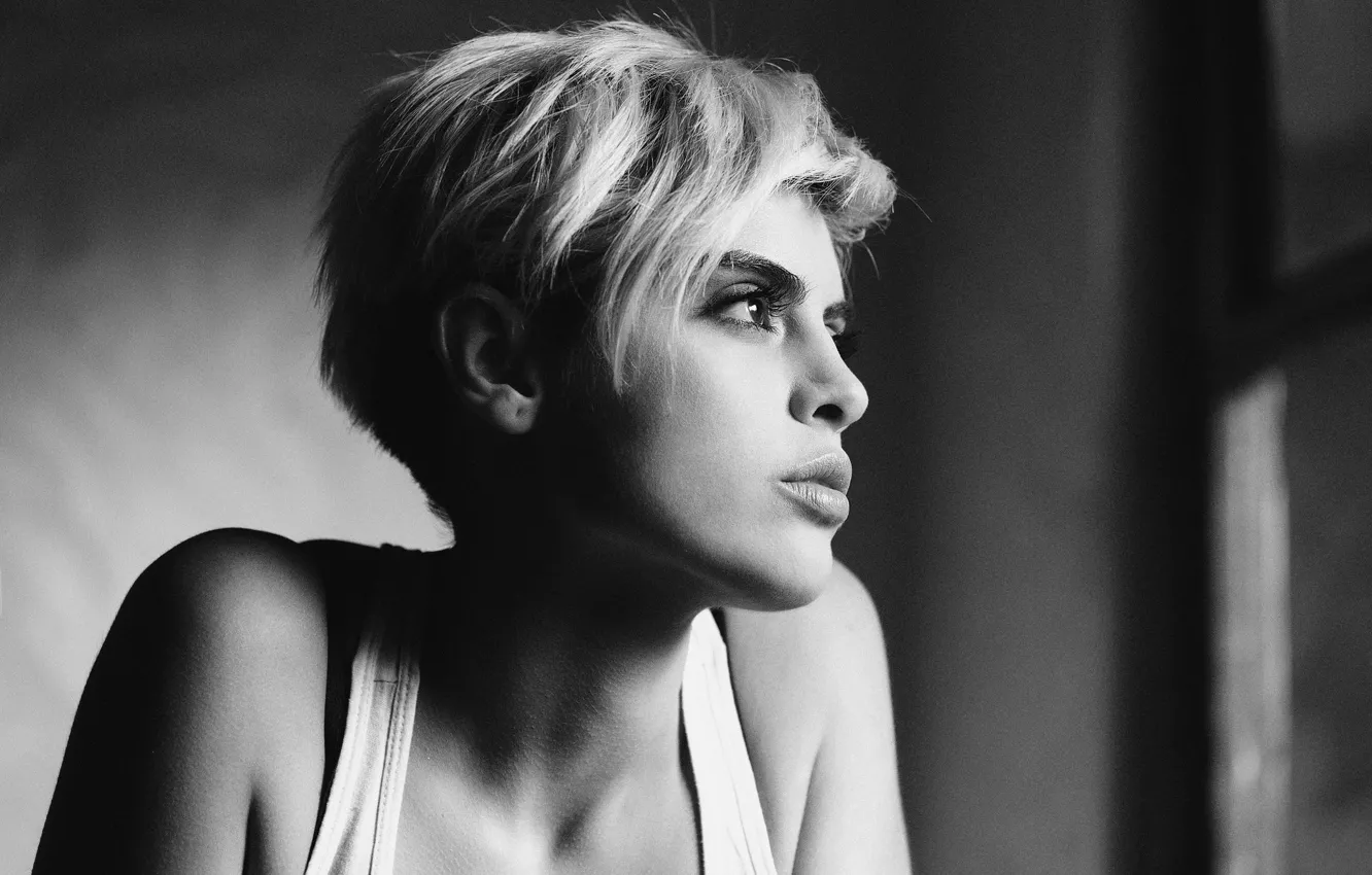 Photo wallpaper face, model, Camila Delgado