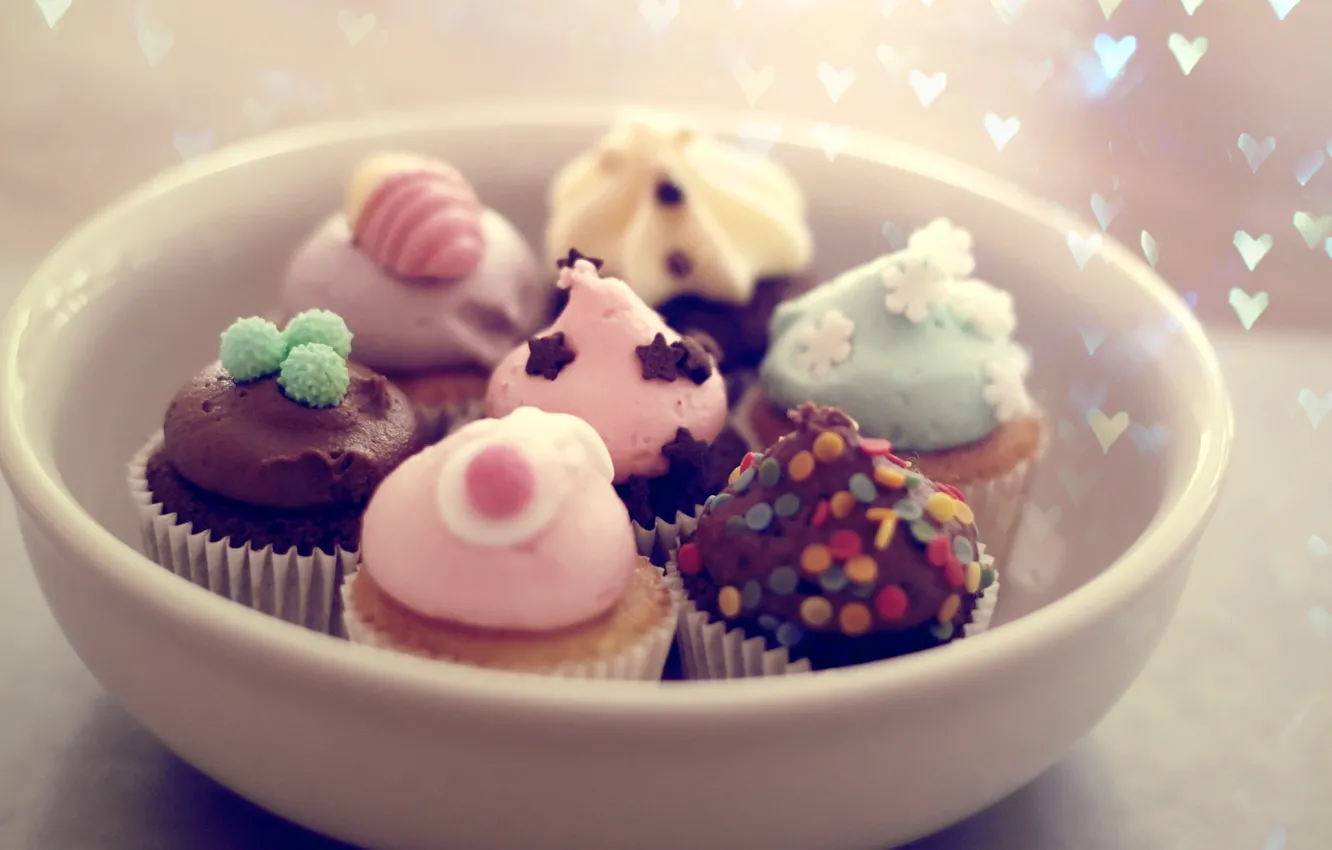 Photo wallpaper mood, holiday, food, plate, dessert, cakes