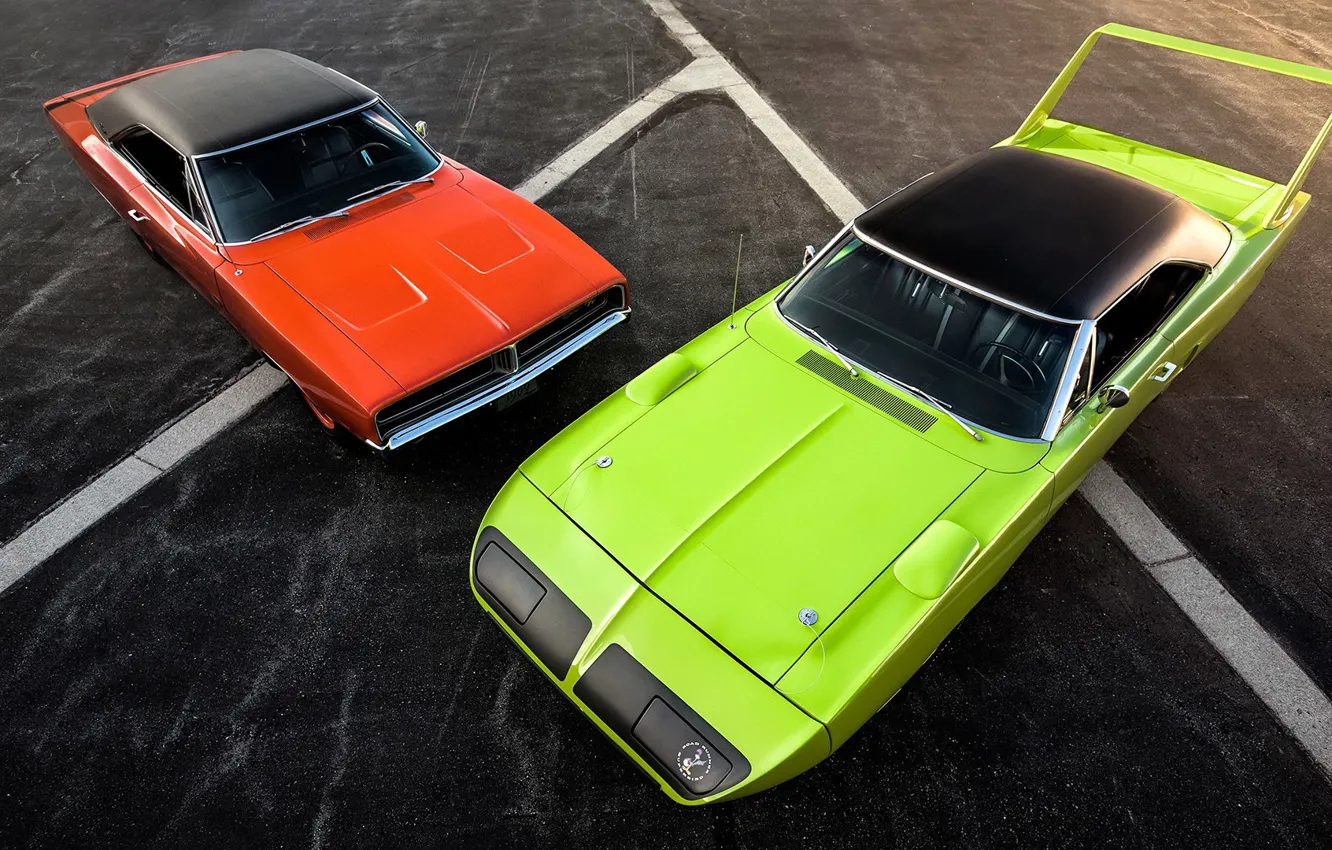 Photo wallpaper 1969, Dodge, Charger, 1970, Plymouth, Superbird