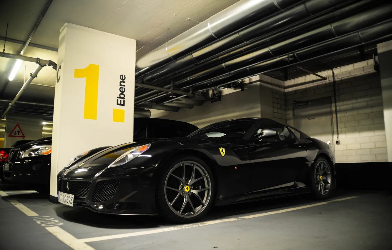 Photo wallpaper photo, Parking, cars, auto, GTO, wallpapers, Ferrari 599