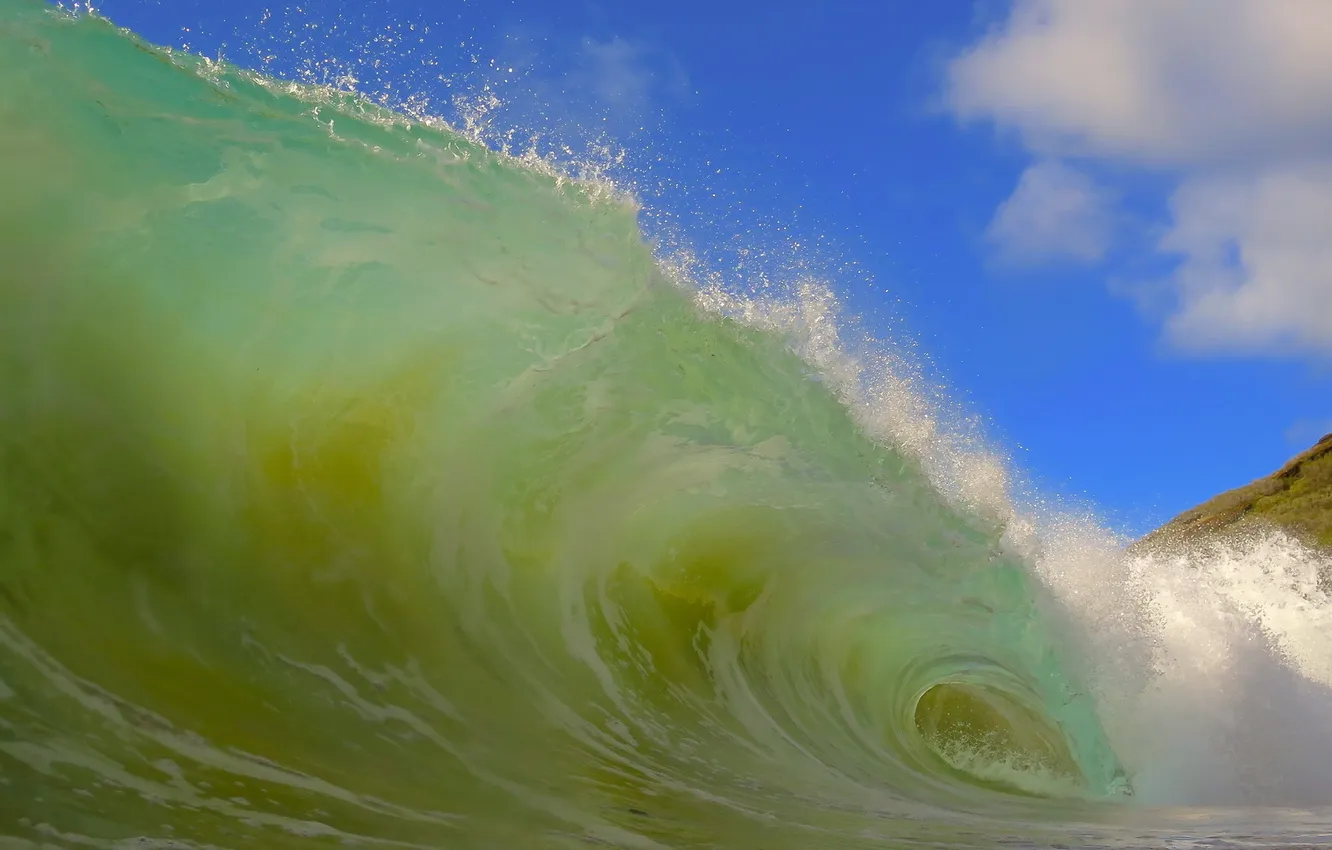 Photo wallpaper sea, wave, nature