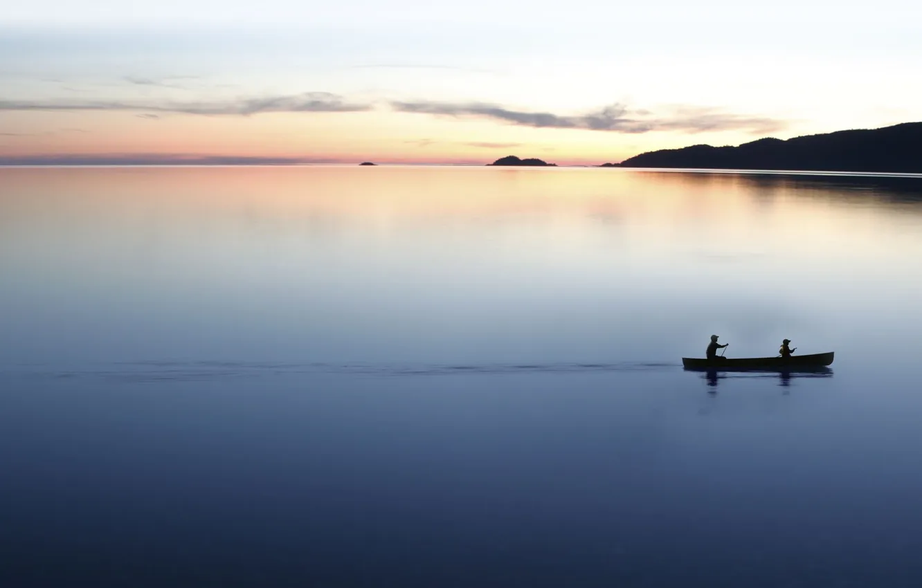 Photo wallpaper the sky, lake, the evening, walk, spring, Almaguin highlands, Muskoka, Algonquin Park