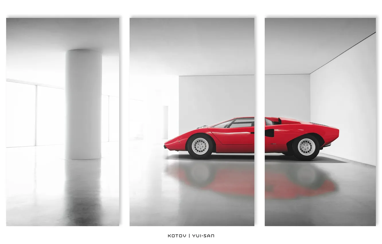 Photo wallpaper Lamborghini, Countach, Sport, Gran Turismo
